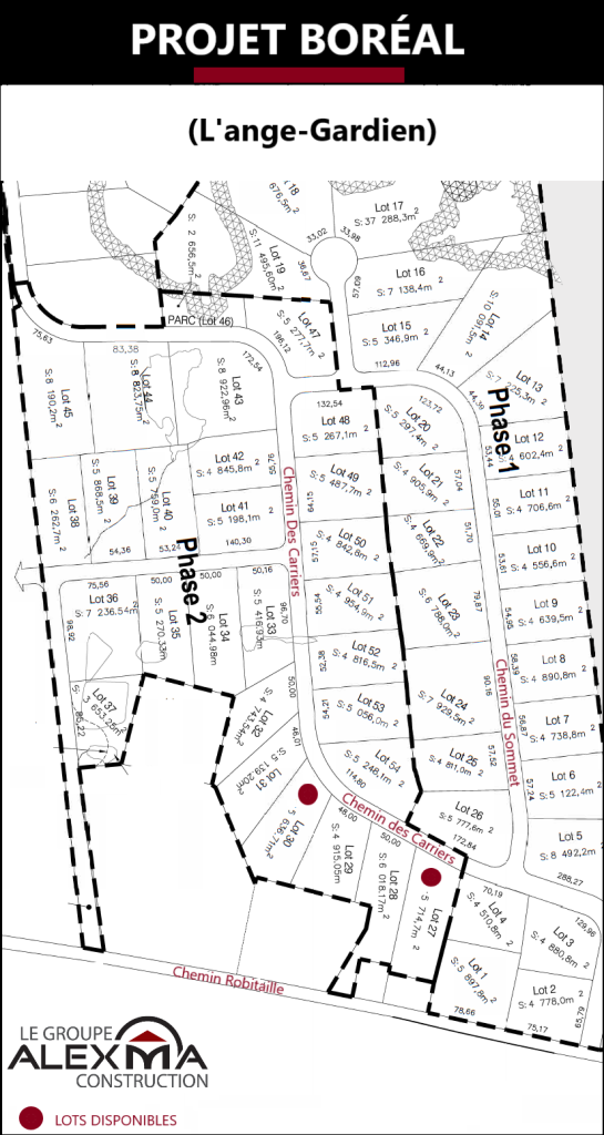 Projet de construction à l'AngeGardien Alexma Construction
